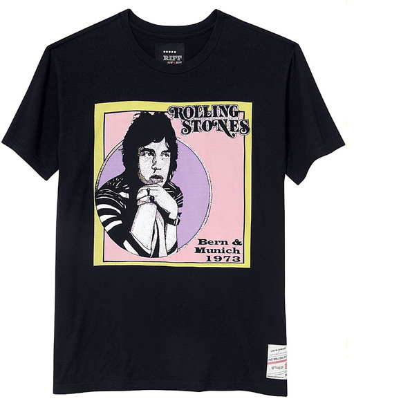 Mick Jagger Rolling Stones RIFF STARS rock Official T-Shirt L NWT - Picture 3 of 7